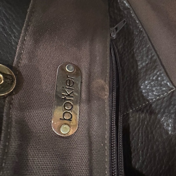 Botkier genuine leather tassel purse handbag bag hobo boho dark brown EUC - Picture 8 of 8